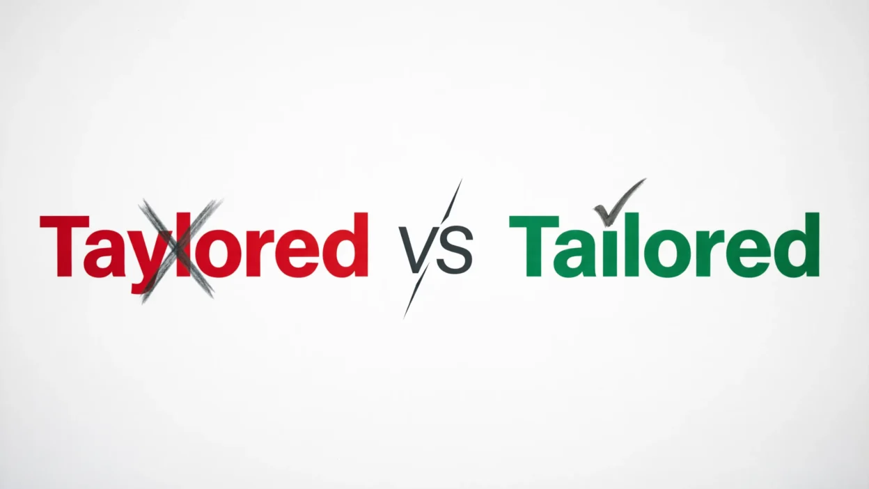 Taylored vs Tailored