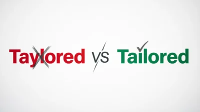 Taylored vs Tailored