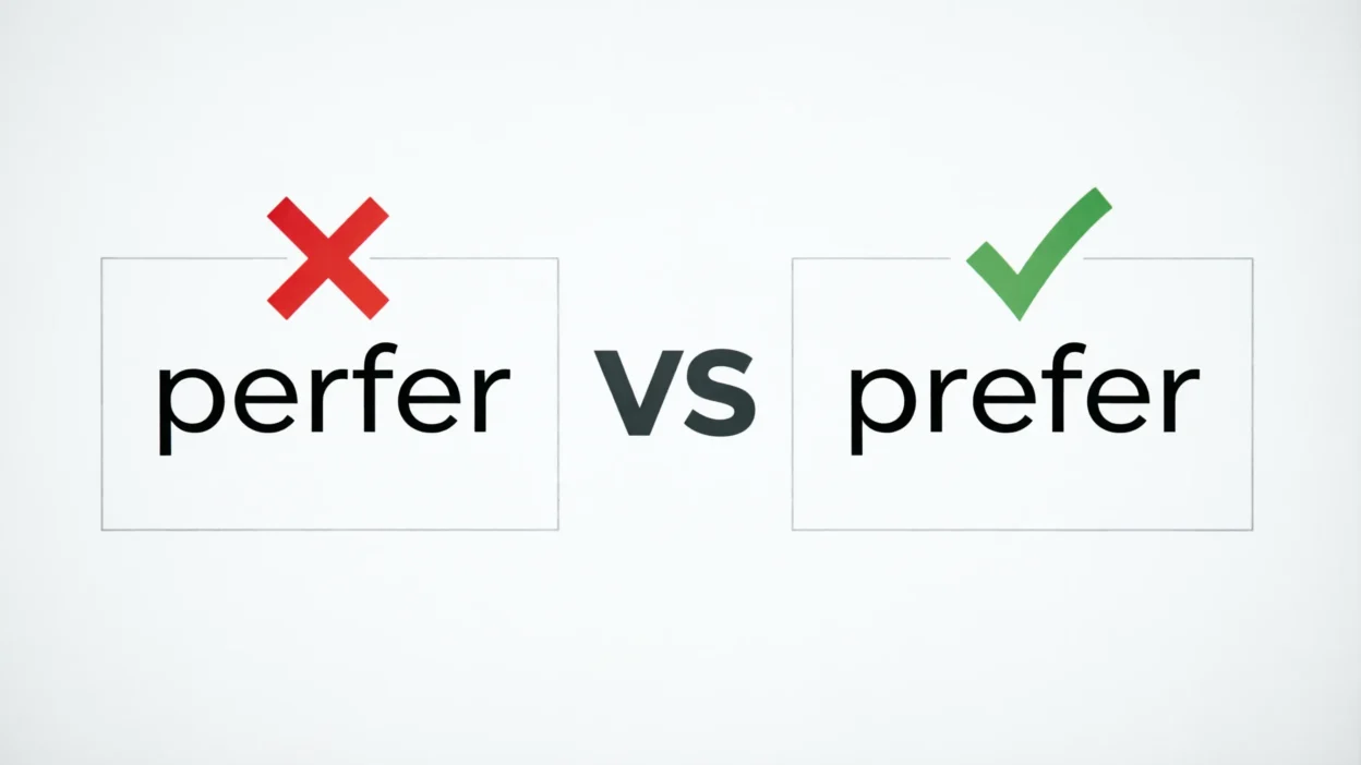 Perfer vs Prefer
