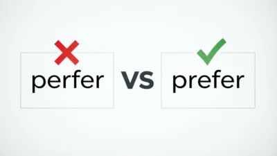 Perfer vs Prefer