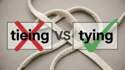 Tieing vs Tying