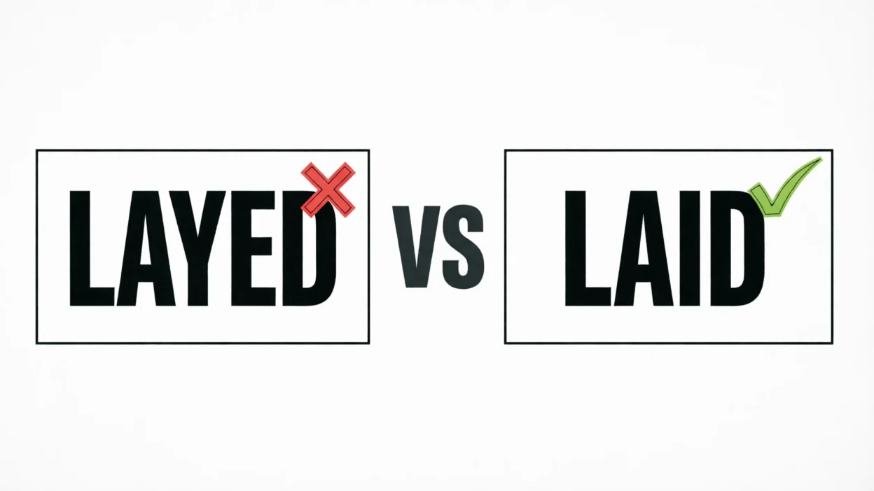 Layed vs Laid