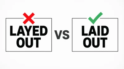 Layed Out vs Laid Out
