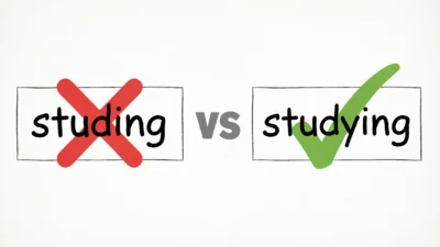 Studing vs Studying