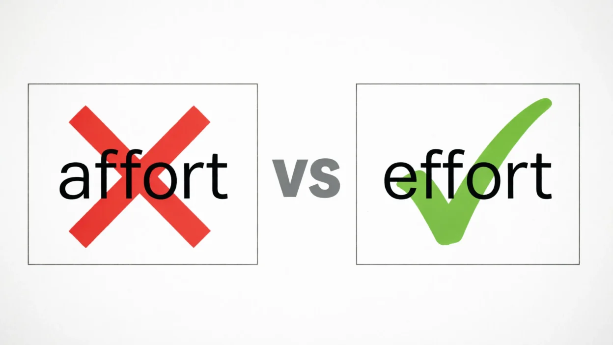 Affort vs Effort