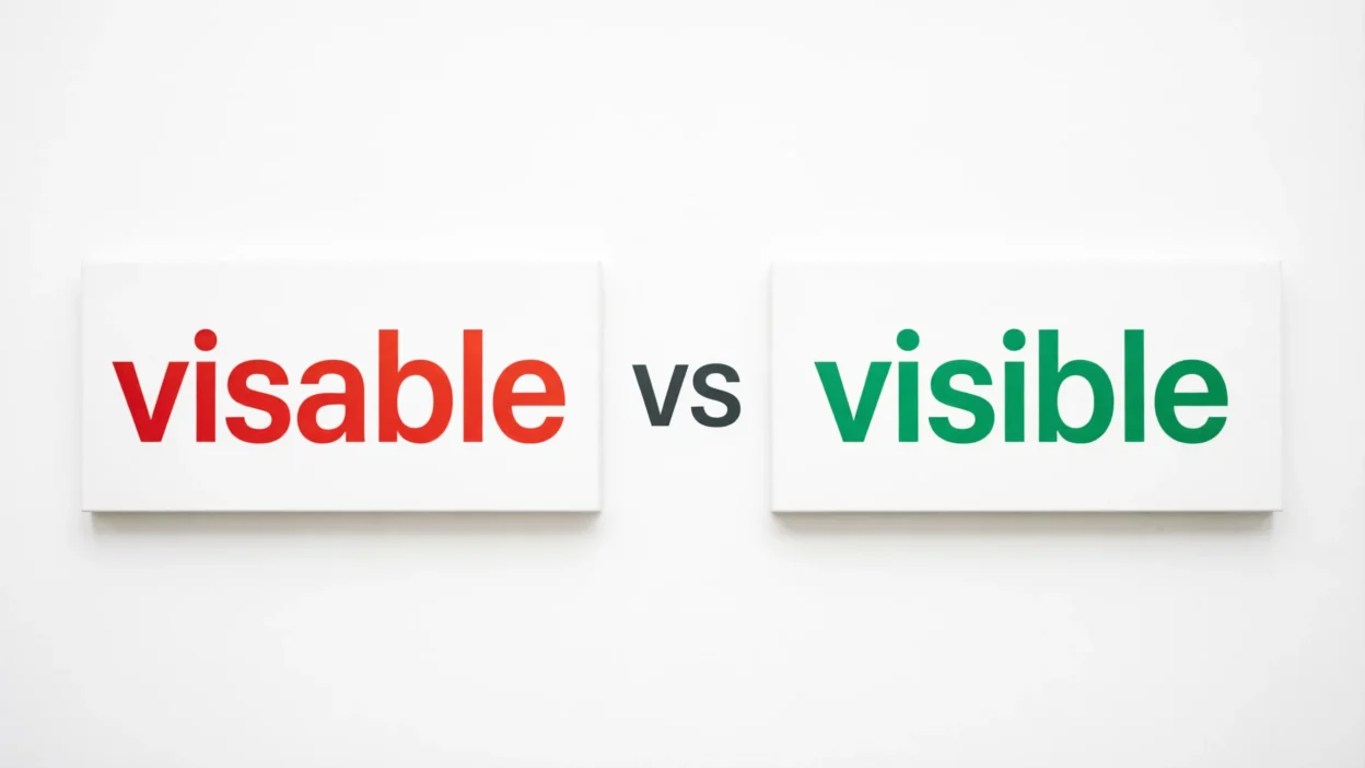 Visable vs Visible