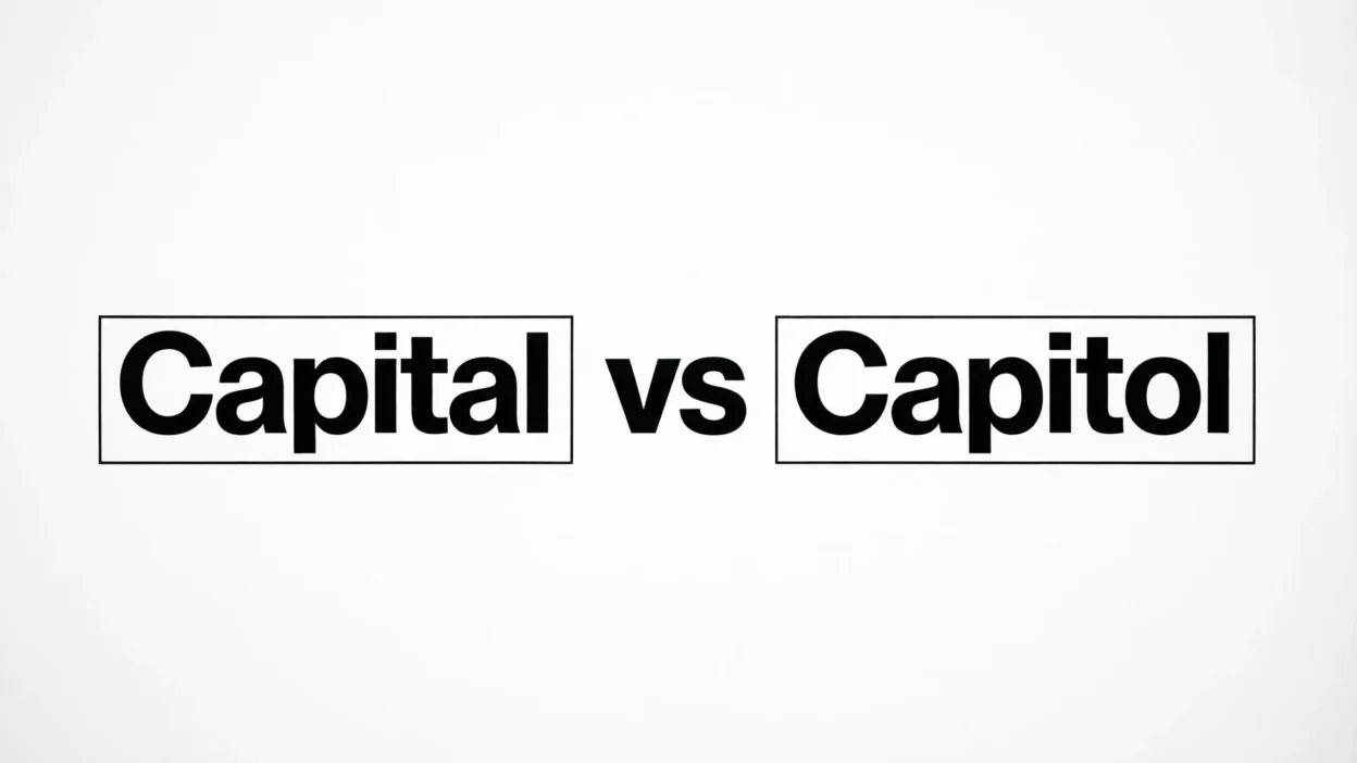 Capital vs Capitol