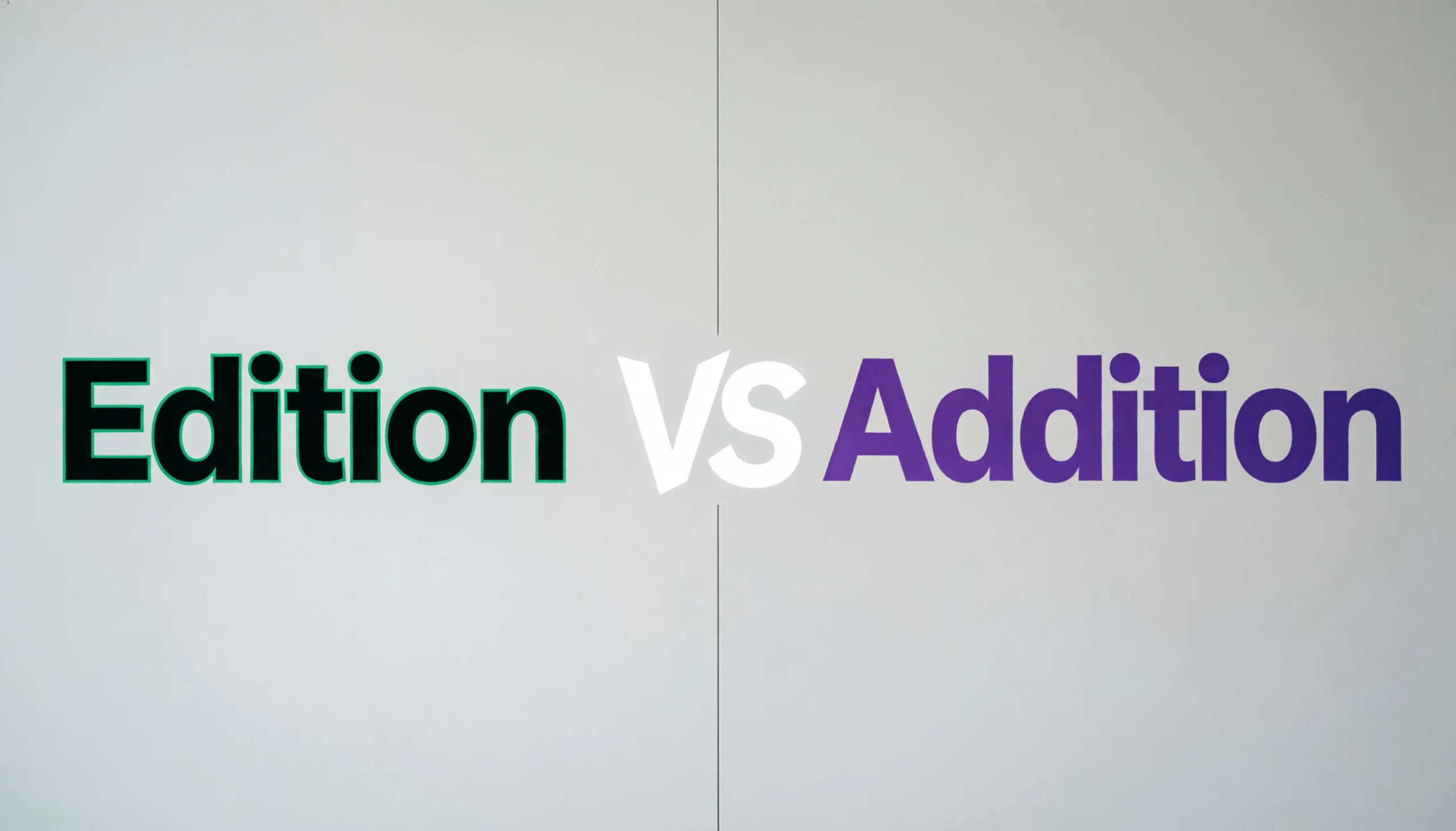 Edition vs Addition: What’s the Real Difference? (Clear Guide + Examples)