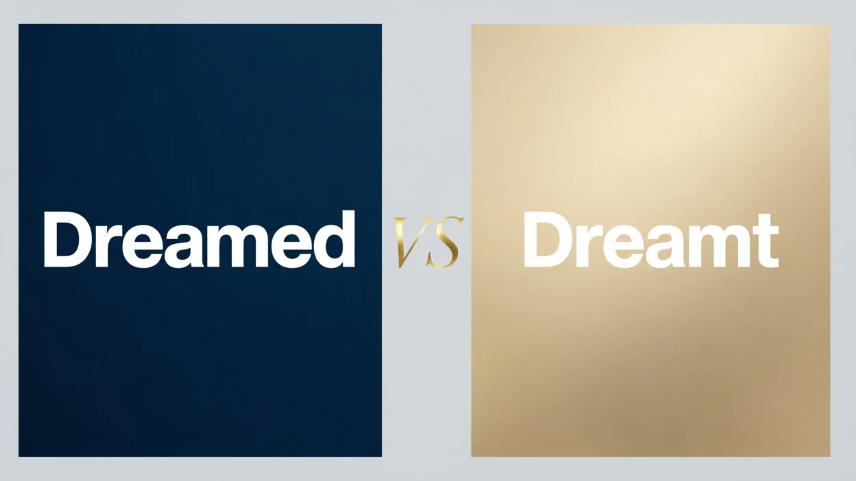 Dreamed vs Dreamt