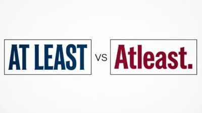 At Least vs Atleast
