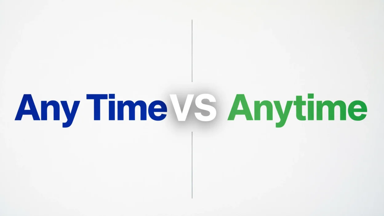 Any Time vs Anytime