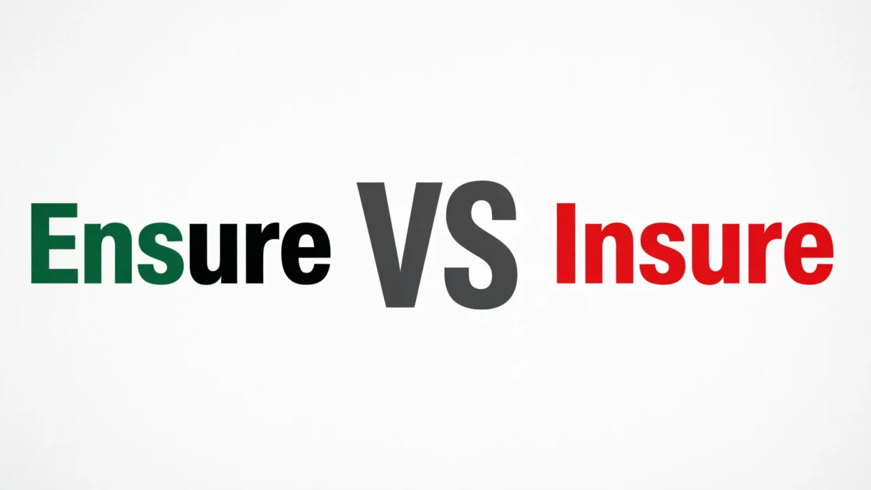 Ensure vs Insure