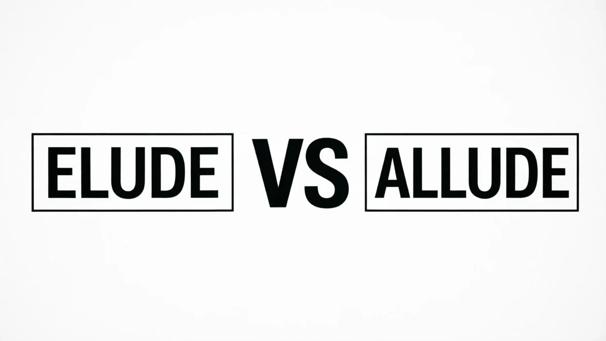 Elude vs Allude