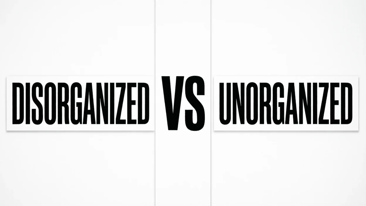 Disorganized vs Unorganized