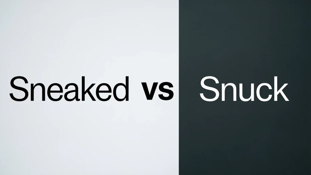 Sneaked vs Snuck