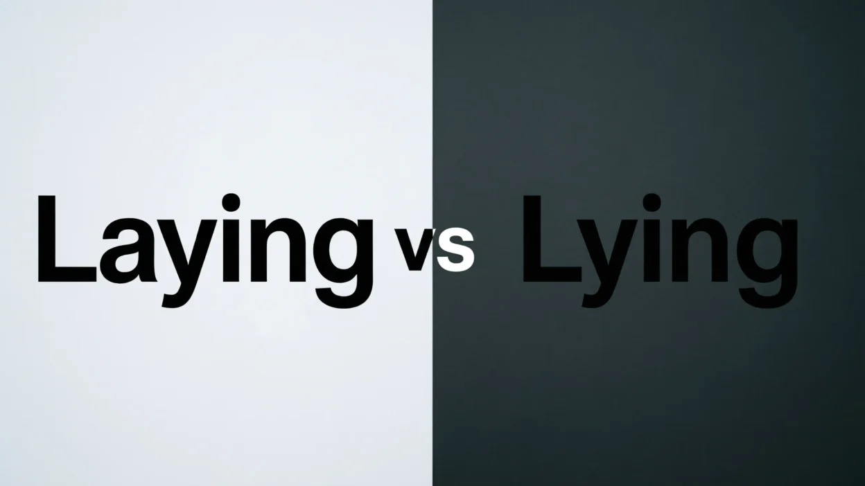 Laying vs Lying