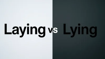 Laying vs Lying