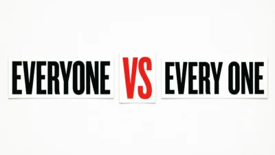 Everyone vs Every One