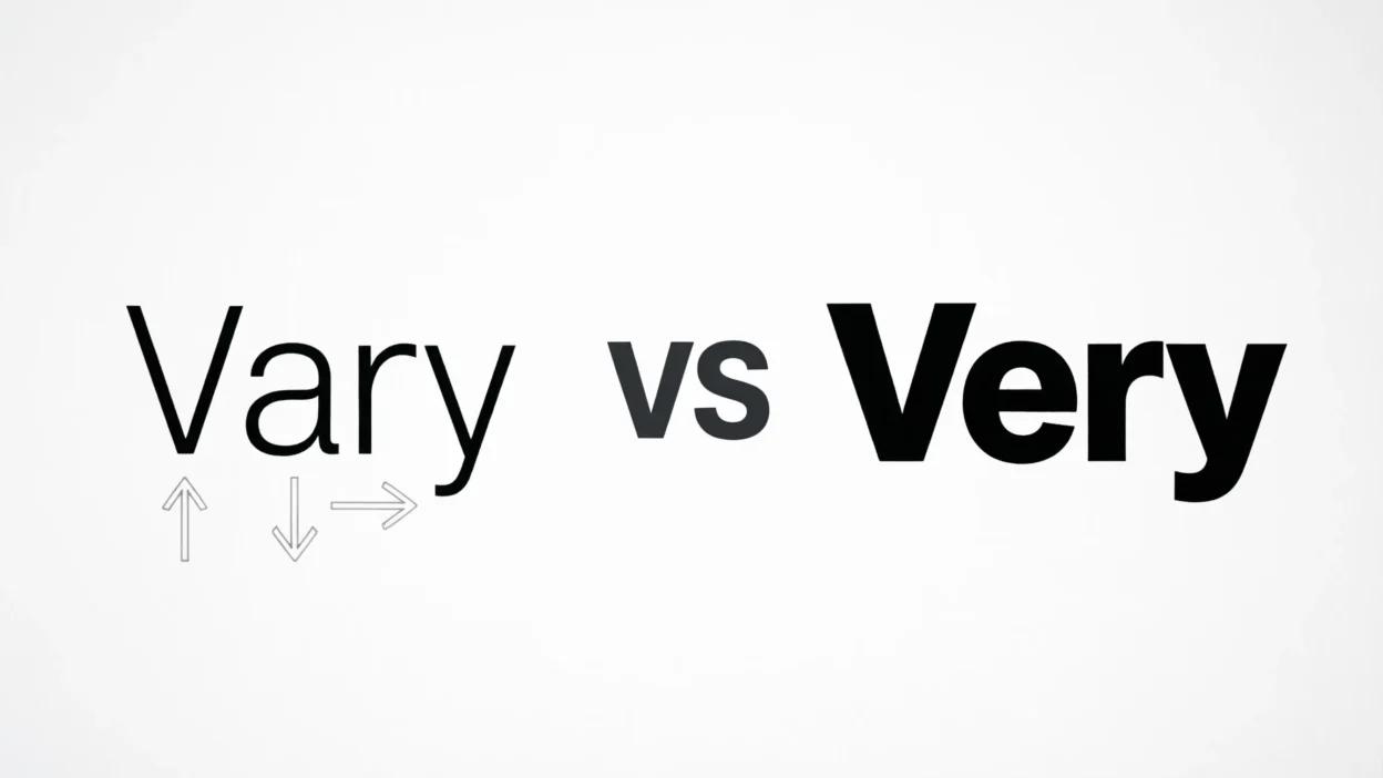 Vary vs Very