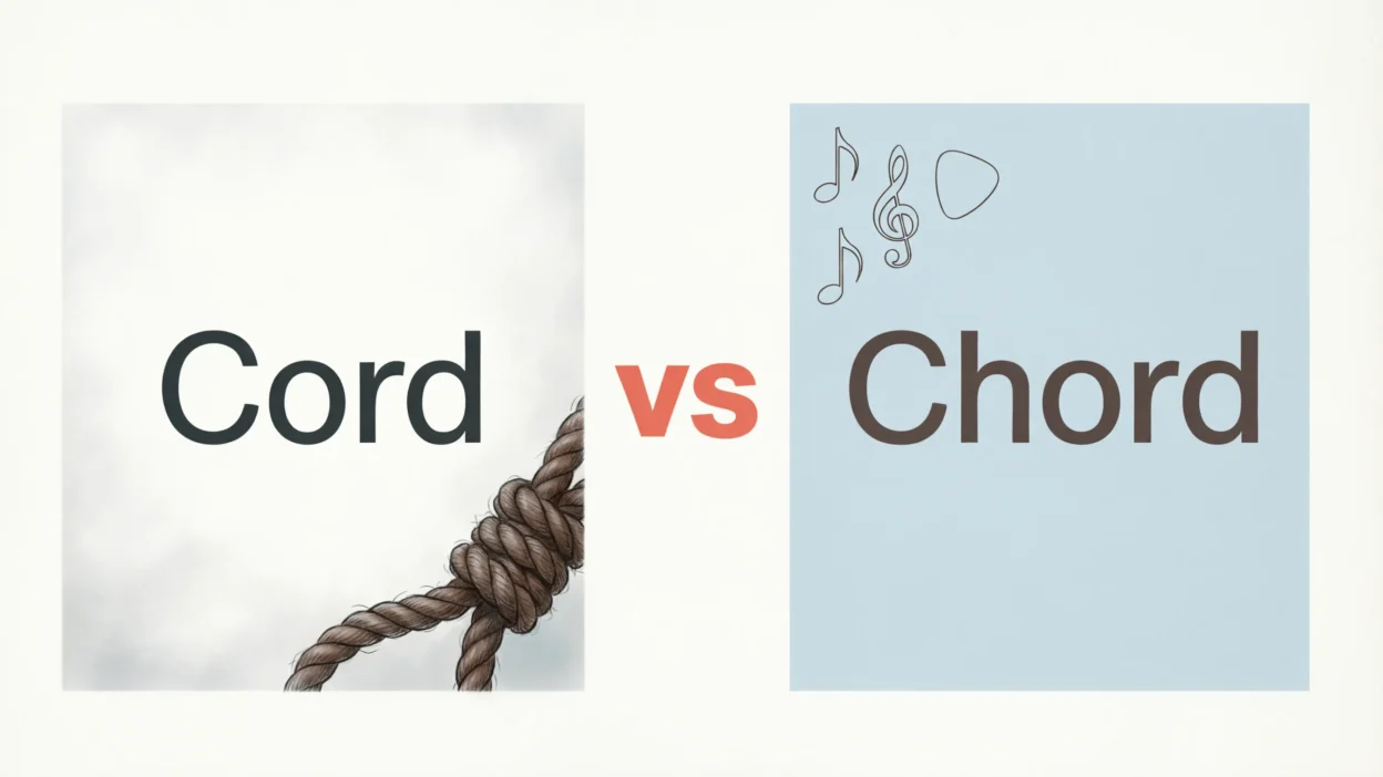Cord vs Chord