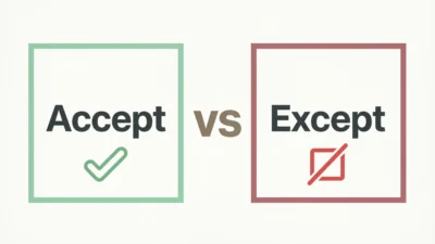 Accept vs Except