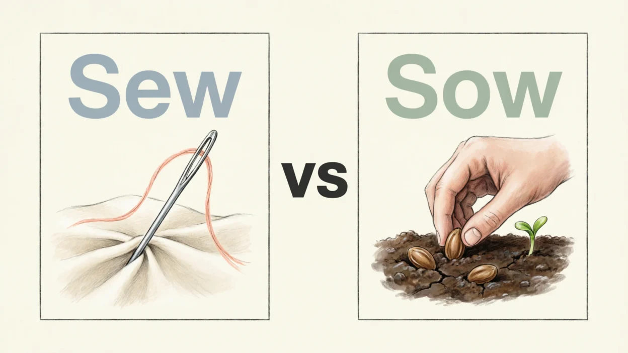 Sew vs Sow