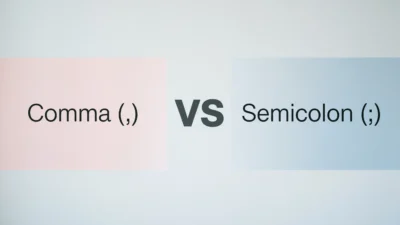 Comma vs Semicolon
