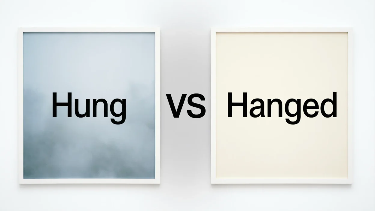 Hung vs Hanged