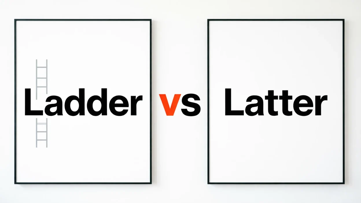 Ladder vs Latter