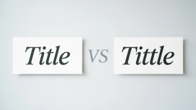 Title or Tittle