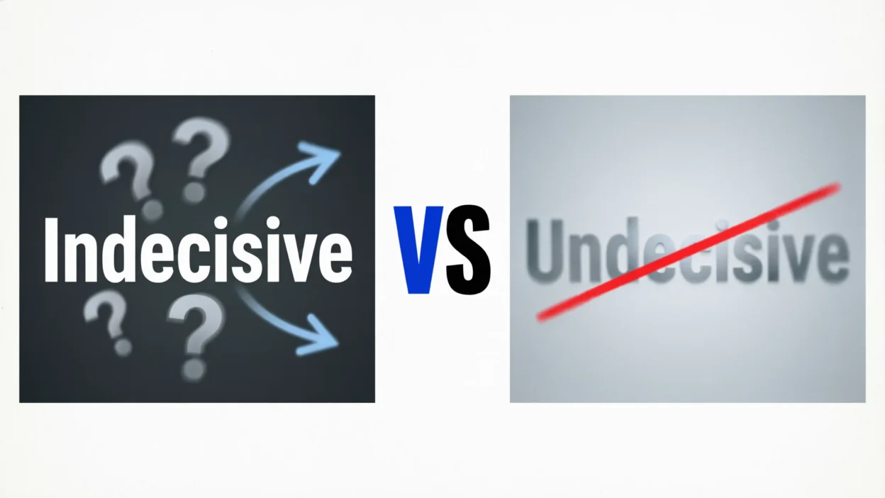 Indecisive vs Undecisive