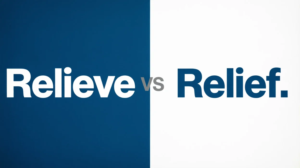 Relieve vs Relief