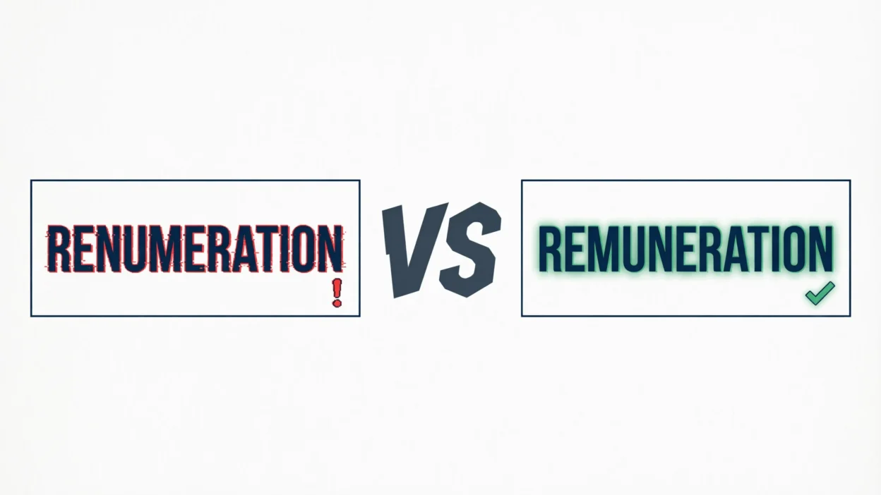 Renumeration vs Remuneration