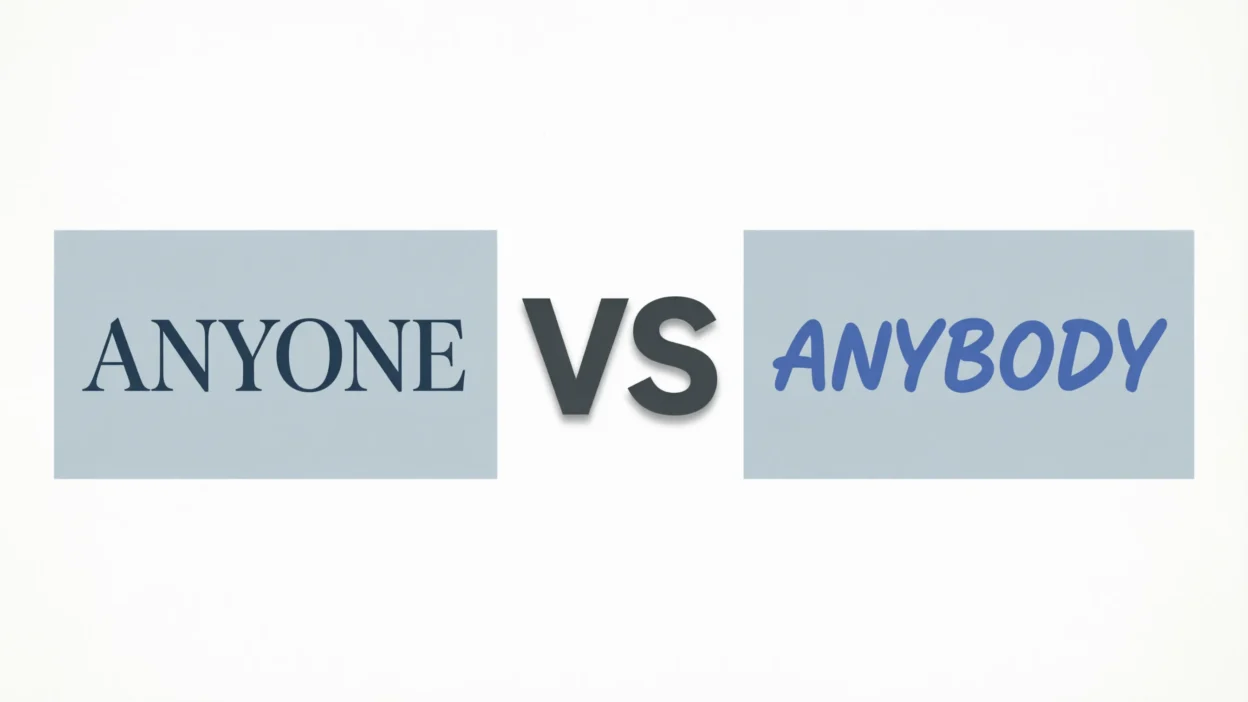 Anyone vs Anybody