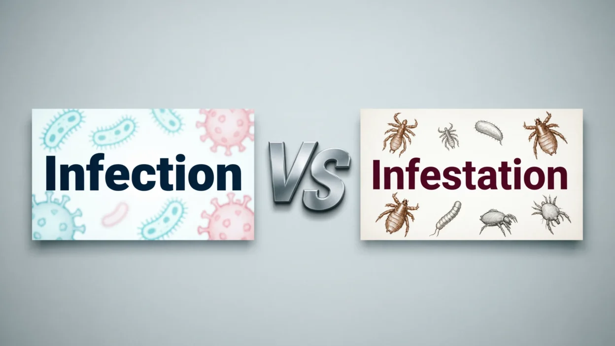 Infection vs Infestation