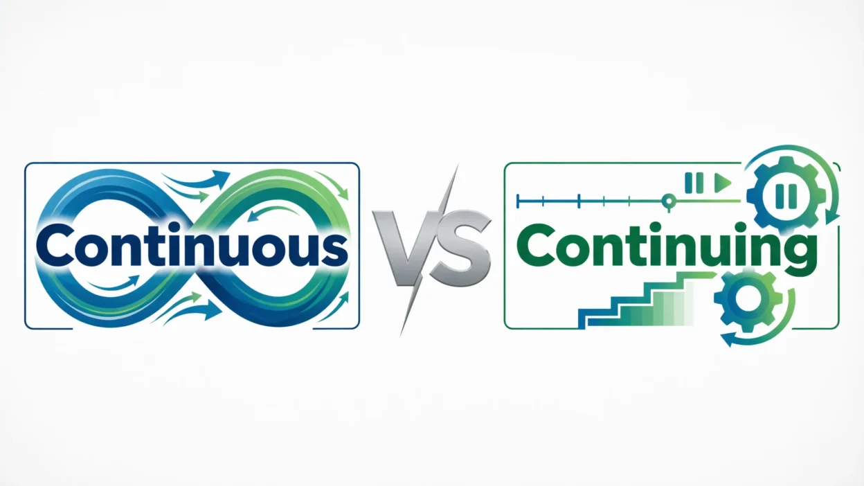 Continuous vs Continuing