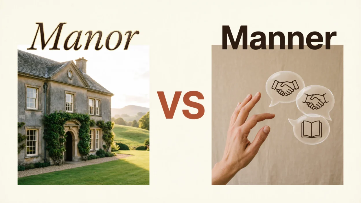 Manor vs Manner