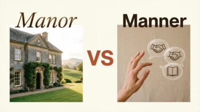 Manor vs Manner
