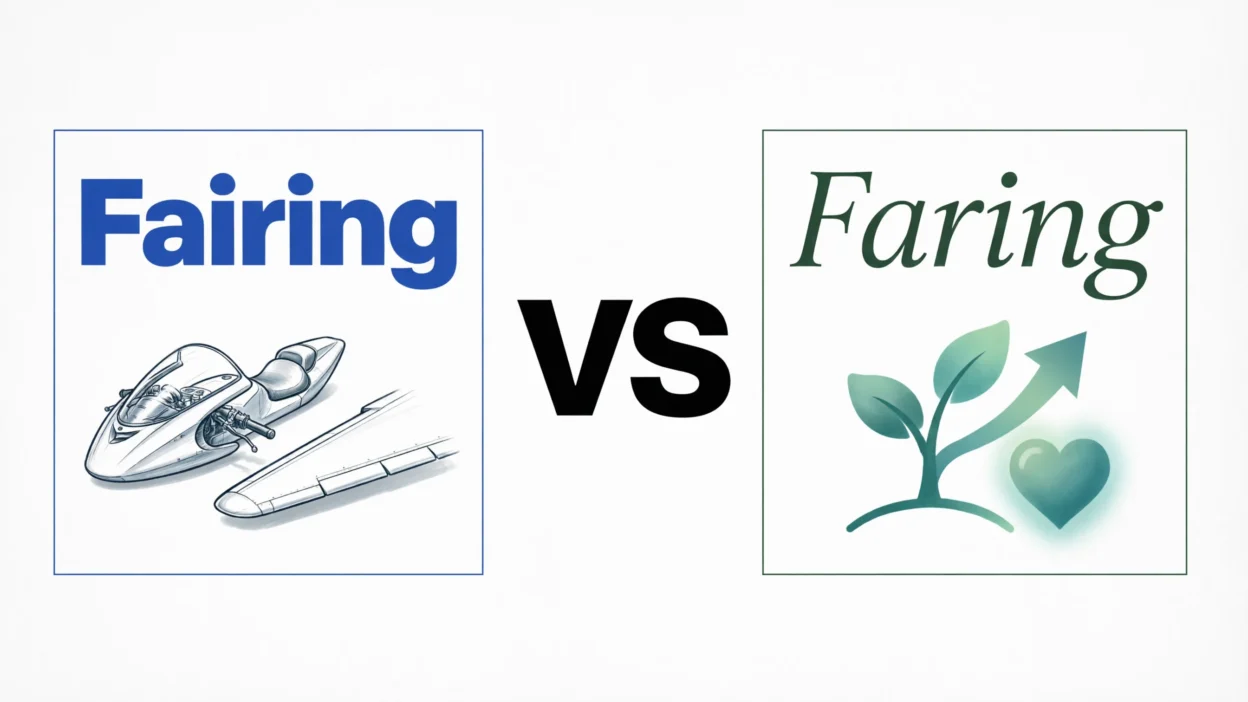 Fairing vs Faring