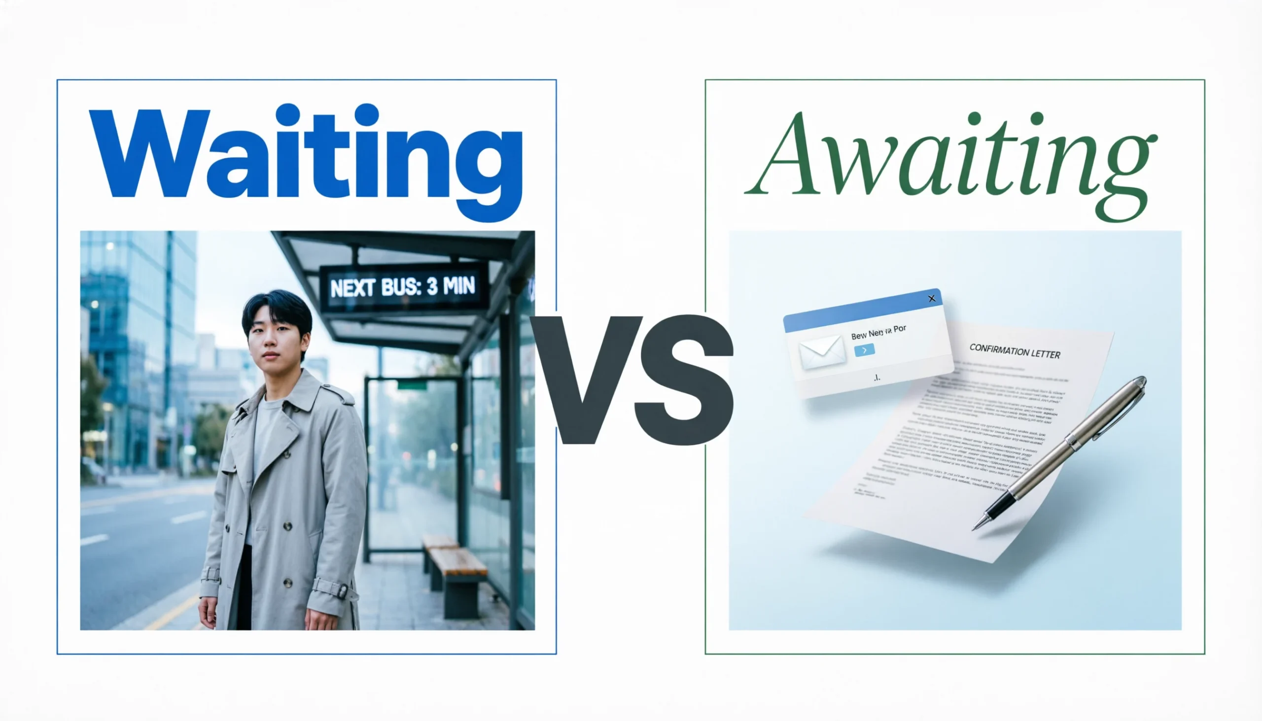 Waiting vs Awaiting: Meaning, Differences, Examples, and Correct Usage