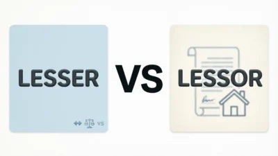 Lesser vs Lessor