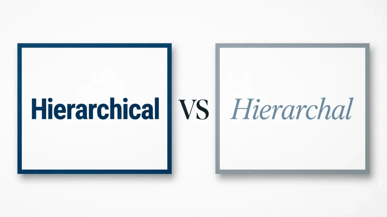 Hierarchical vs Hierarchal