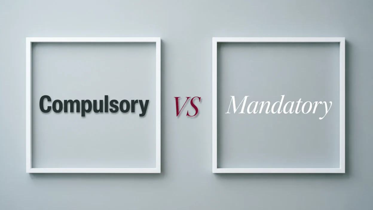 Compulsory vs Mandatory