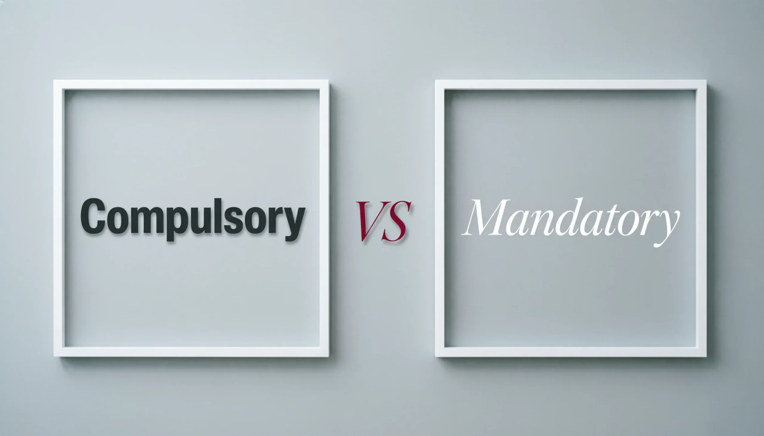 Compulsory vs Mandatory: What’s the Difference and Which Word Should ...