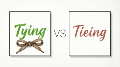 Tying vs Tieing